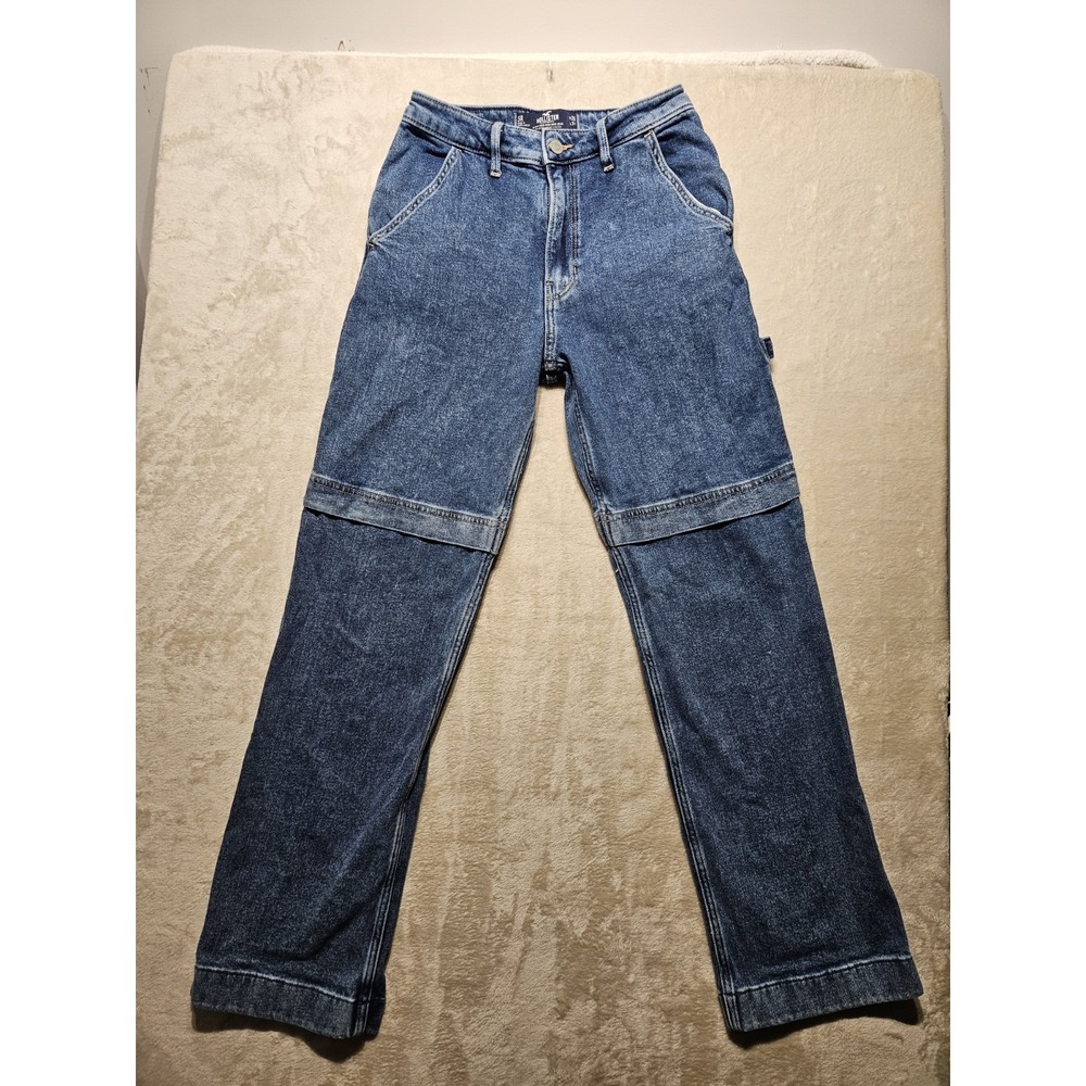 Hollister Jeans Womens 26X31 Ultra High Rise Dad Jean Vintage Stretch‎ Utility